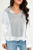 Colorblock Splicing Sweatshirt 