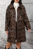 Brown Leopard Long Coat 