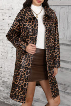 Brown Leopard Long Coat 