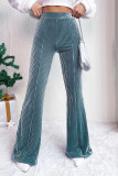 High Waist Corduroy Wide Leg Flare Pants 