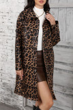 Brown Leopard Long Coat 