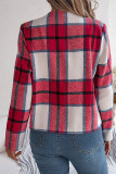 Front Open Plaid Short Jacket 
