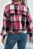 Plaid Button Up Short Jacket 
