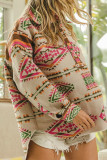 Aztec Turndown Collar Sweatshirt 