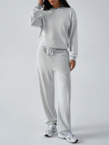 Grey Hoodie and Pants Set 