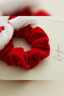 Christmas Bowknot Fleece Hair Band 