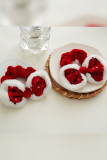Christmas Bowknot Fleece Hair Band 