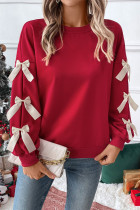 Red Bowknot Christmas Sweatshirt 