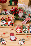 Christmas Gnome Wooden Pendant 
