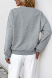 Hollowed Rivet Grey Sweatshirt 