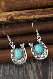 Turquoise U Shape Earrings 