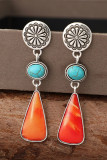 Bohemia Turquoise Alloy Earrings 