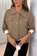 Brown Button Short Jacket Coat 
