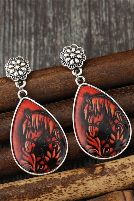 Horse Pattern Earrings 