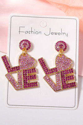 Valentine Love Crystal Earrings 