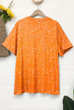 Plus Size Cow Skull Bleached Print Top