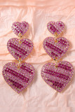 Heart Shape Crystal Earrings 