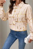 Bronzing Button Up Long Sleeves Shirt 