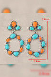 Bohemia Turquoise Alloy Earrings 