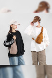 Solid Color Shoulder Chest Bag 