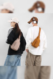 Solid Color Shoulder Chest Bag 
