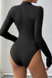 Black One Piece Bodysuit