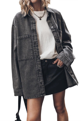 Button Up Denim Jacket 