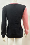 Colorblock Glitter Sweatshirt