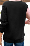 Colorblock Glitter Sweatshirt