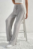 Grey High Waist Wide Leg Pants 