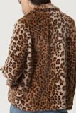 Leopard Fleece Coat 