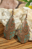 Western Boho Cactus Earrings 