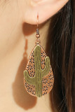 Western Boho Cactus Earrings 