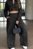 Black Wide Leg Pants and Top Set 