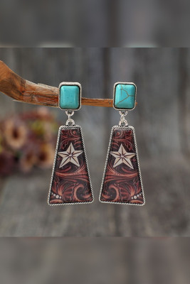 Boho Vintage Turquoise Earrings 