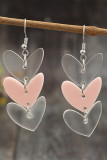 Valentine Heart Acrylic Earrings 