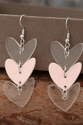 Valentine Heart Acrylic Earrings 