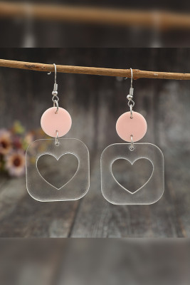 Valentine Heart Acrylic Earrings 