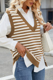 Stripes V Neck Sweater Vest 