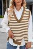 Stripes V Neck Sweater Vest 