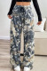 High Waist Wide Leg Printing Pants 