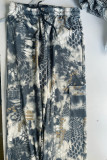High Waist Wide Leg Printing Pants 