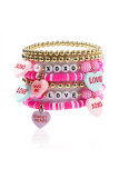 Valentine Love Colorful Bracelet Set 