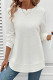 White Waffle Long Sleeves Top 