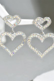 Heart Shape Crystal Earrings 
