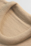 Solid Color V Neck Knitting Sweater 