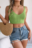 Knitting Crop Tank Top 
