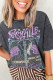 Black Vintage Nashville Tennessee Graphic Mineral Washed Plus Size Tee