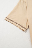 Apricot RODEO Horseshoe Embroidered Patch Pocket T Shirt