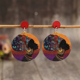 Retro Boho Wooden Earrings 